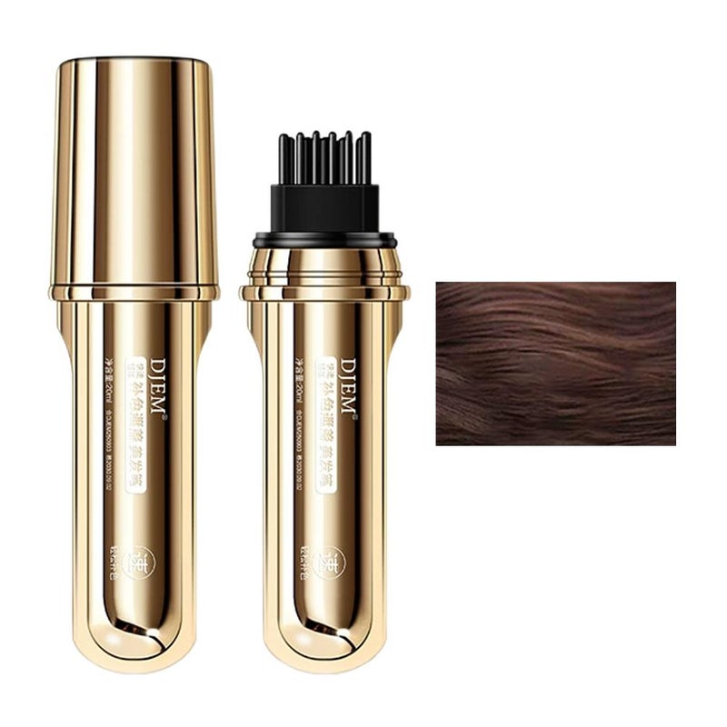 Quick hair styling pen for emergency touch-up and coverage; one-time hair dyeing for natural color.